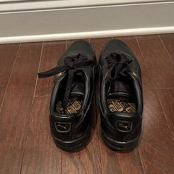 Men's Sneakers Tennis Shoes Puma Black 10.5M Lace Up - Picture 3 of 5